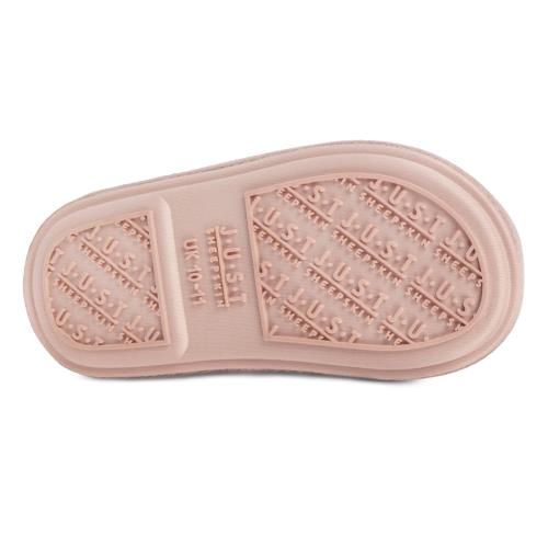 Childrens Classic Sheepskin Slippers Baby Pink Extra Image 3